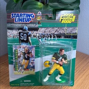 Starting Lineup 1999 Brett Favre Green Bay Packers Figure - Green & Yellow